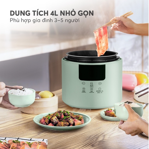 Nồi áp suất điện đa năng Elmich PCE9152PG dung tích 4L