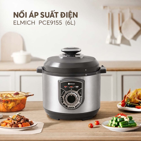 Nồi áp suất điện Elmich PCE9155 dung tích 6L