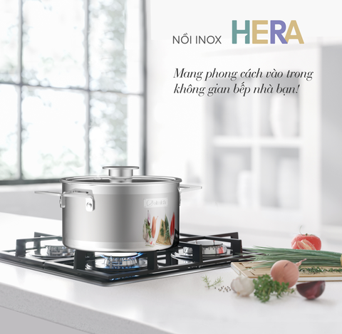 Nồi Inox liền khối Elmich Hera Size 18,22cm