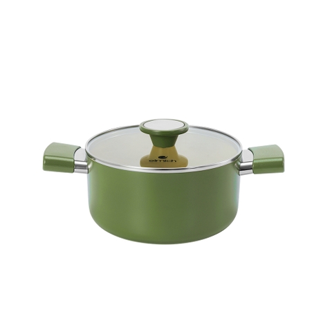 Nồi phủ sứ chống dính Ceramic Elmich Olive Classic EL5534OV size 18, 20cm
