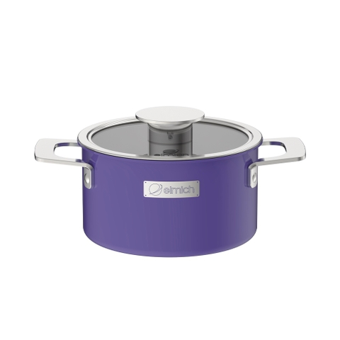 Nồi inox liền khối Elmich Hera - Tím