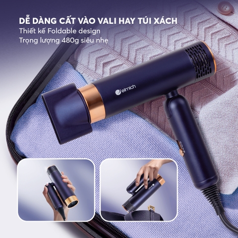 Combo Máy Sấy Elmich HDE8594 & Máy Là Tóc HDE8595