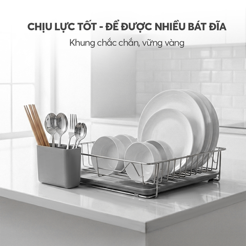 Kệ úp bát đĩa 1 tầng Elmich EL8443