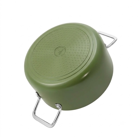 Bộ nồi chống dính ceramic Elmich Daily Olive 18,20,24 cm
