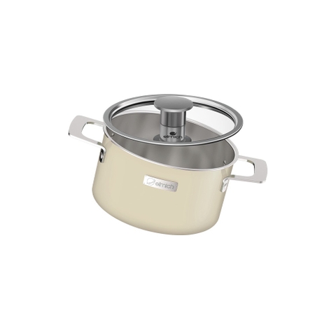 Nồi inox liền khối Elmich Hera - Vàng Kem