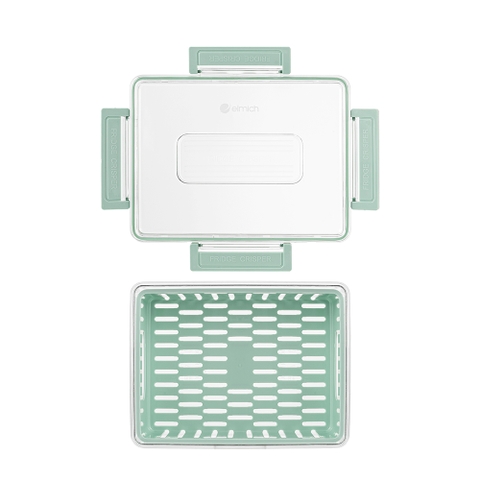 Bộ 3 hộp bảo quản thực phẩm kèm khay tách nước Elmich EL3124 dung tích 800ml-2200ml- 4300ml