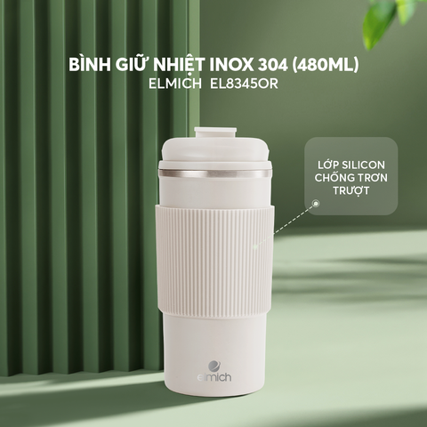Cốc giữ nhiệt inox 304 Elmich EL8345 dung tích 480ml