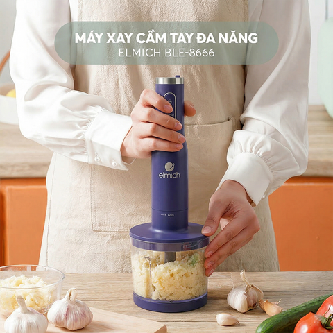 Máy xay sinh tố cầm tay đa năng Elmich BLE-8666DB