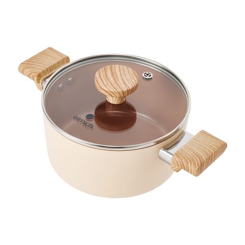 Bộ nồi chảo Ceramic Elmich Daily Nature nồi 18, 20, 24 chảo 20, 26cm