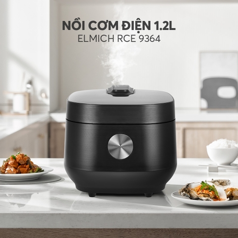 Nồi cơm điện tử lòng inox Elmich RCE9364  dung tích 1,2L