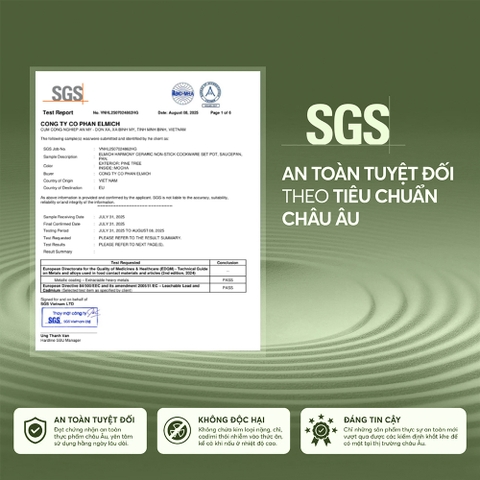 Chảo chống dính ceramic Elmich Plus Olive EL6001OV