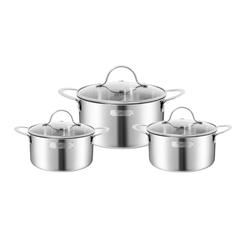 Bộ nồi inox liền khối Elmich EL2487IN01 Size 16,20,24cm