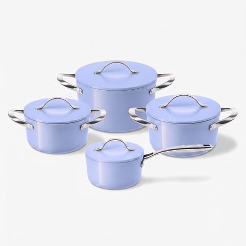 Bộ nồi Ceramic Elmich Premium Zen Quánh 16cm, nồi 18, 20, 24cm