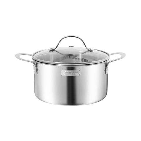 Bộ nồi chảo inox  liền khối Elmich Trimax EL2486IN01 Size 16,20,24, chảo 20,24cm