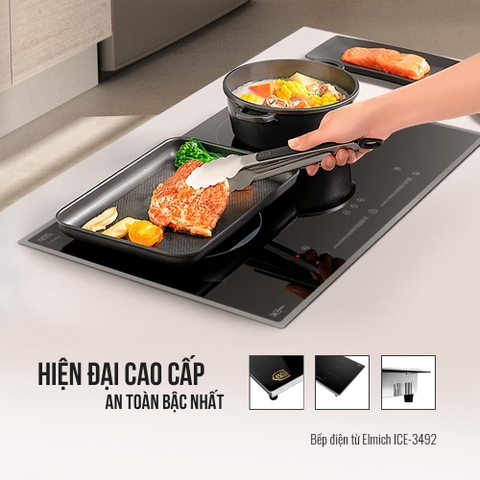 Bếp từ đôi Elmich ICE-3492