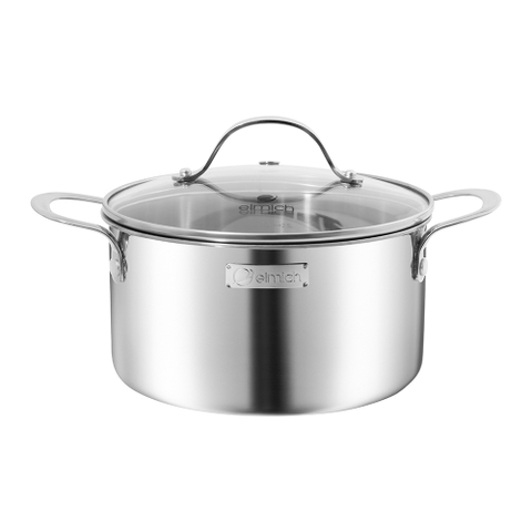 Bộ nồi chảo inox  liền khối Elmich Trimax EL2486IN01 Size 16,20,24, chảo 20,24cm