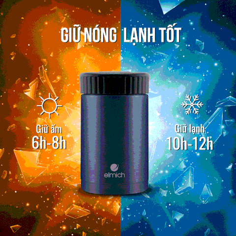 Bình giữ nhiệt inox 304 Elmich EL-8012OL dung tích 600ml