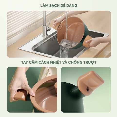 Nồi chống dính ceramic Elmich Plus Harmony EL5540PT