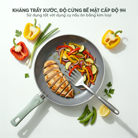 Chảo chống dính ceramic Elmich Daily 24cm