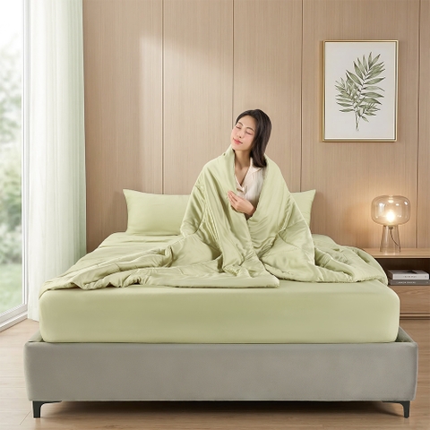 Bộ Chăn Ga Gối 100% Tencel 300T ETS02