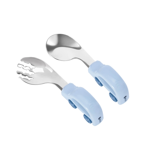 Bộ thìa dĩa cho bé hình xe oto Elmich EL0034