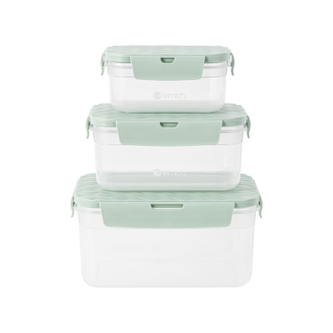 Bộ 3 hộp nhựa Elmich EL4008 dung tích 600ml-1200ml- 2200ml