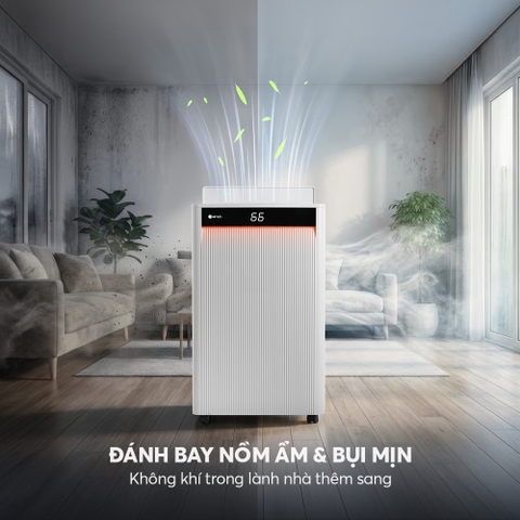Máy hút ẩm kèm lọc không khí Elmich DE1310