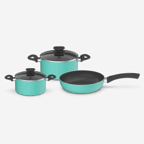 Bộ nồi chảo chống dính đáy từ Elmich EDA-0869 (20-24, chảo 26cm)
