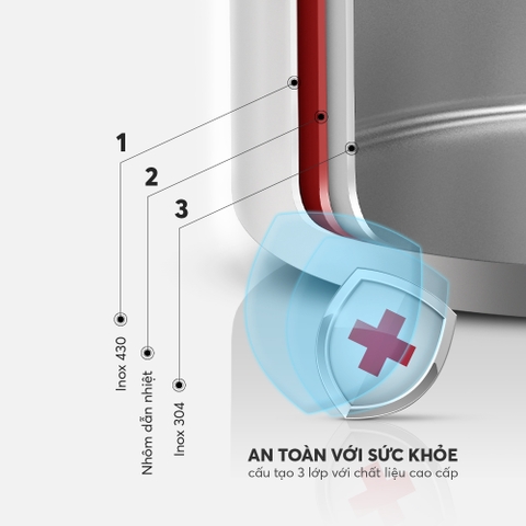 Nồi luộc gà inox liền khối Elmich Elmich Trimax Classic EL2410OL size 28cm