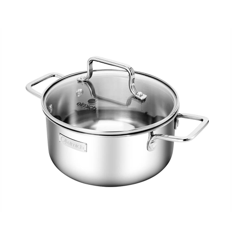Bộ nồi inox liền khối Elmich EL2476 size 16,20,24, chảo 24cm