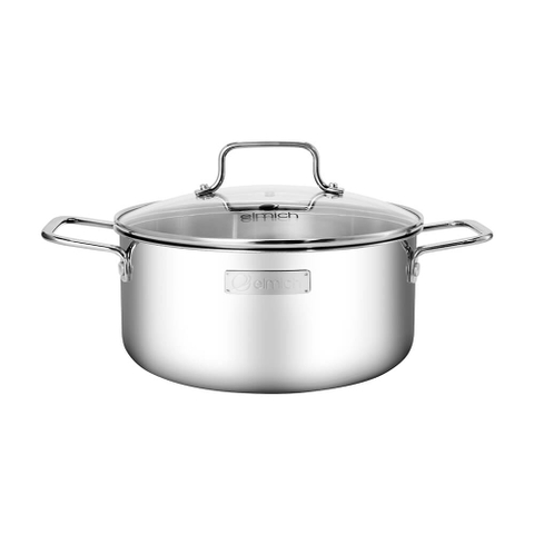 Bộ nồi inox liền khối Elmich EL2476 size 16,20,24, chảo 24cm