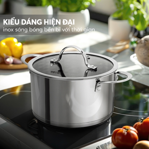 Bộ nồi Inox 304 Impact bonding Elmich EL2481 size 16,20,22cm