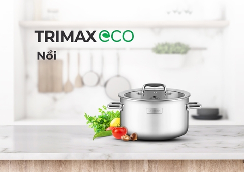 Nồi Inox 304 cao cấp 3 đáy liền khối Elmich Trimax Eco EL-3995 Size 24cm
