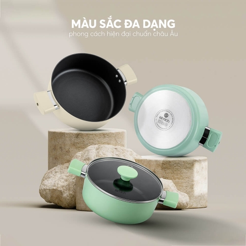 Nồi lẩu an toàn 24cm full induction Elmich EL-5114