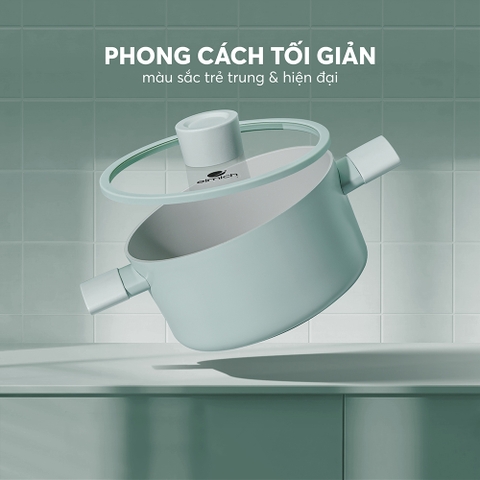 Nồi chống dính Ceramic Elmich Verona EL5525SK size 18,20,24cm