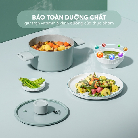 Nồi chống dính Ceramic Elmich Verona EL5525SK size 18,20,24cm