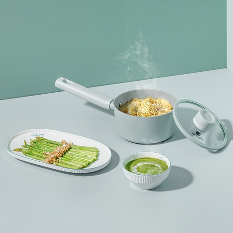 Quánh phủ sứ an toàn Elmich Verona EL-5525SK16 Size 16cm