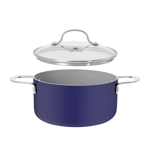 Nồi phủ sứ an toàn Elmich Classic El-5526FD size 18,20cm