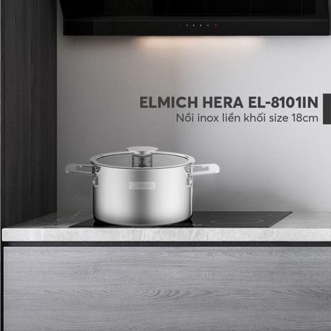 Nồi inox liền khối Elmich Hera EL8101IN size 18cm