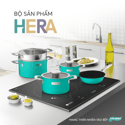 Bộ nồi Inox liền khối Elmich Hera size 16,20,22cm
