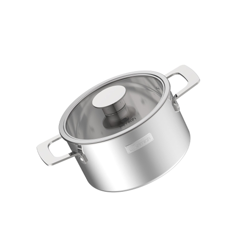 Bộ nồi inox liền khối Elmich Hera EL-8132IN size 16, 20, 22 xửng hấp 22cm