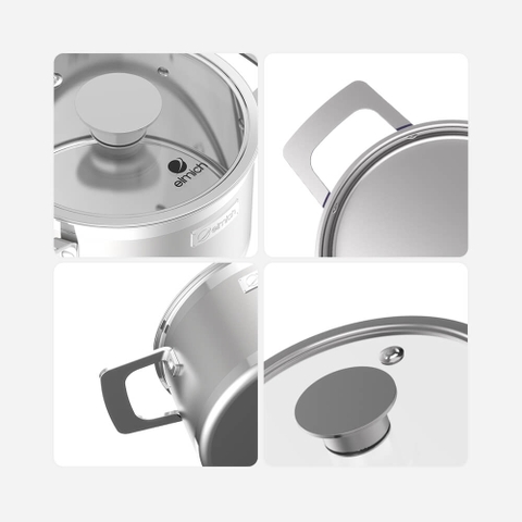 Bộ nồi inox liền khối Elmich Hera EL-8266 size 16,18,22cm