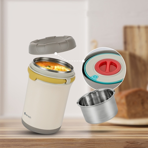Bình đựng thức ăn giữ nhiệt inox 304 Elmich EL8310 dung tích 1.2L
