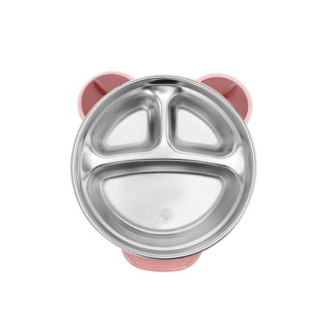Bát ăn cho trẻ em hình gấu inox 316 Elmich Babycare EL-0008GAU