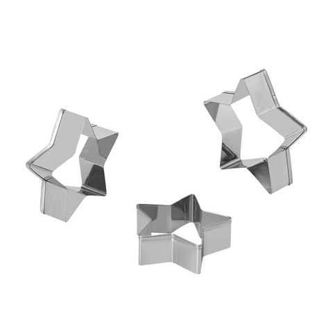 Bộ 3 khuôn bánh hình sao bằng inox Elmich EL0116BO3SAO