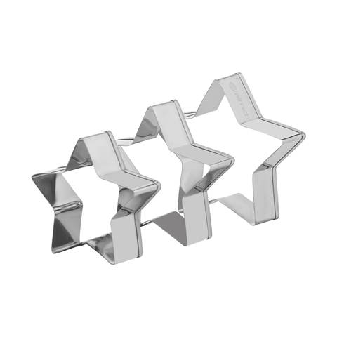 Bộ 3 khuôn bánh hình sao bằng inox Elmich EL0116BO3SAO