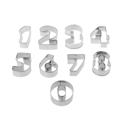 Bộ khuôn bánh hình số bằng inox Elmich EL0116SO
