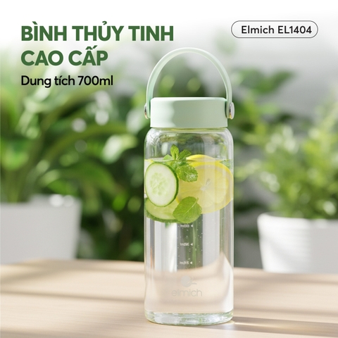 Bình nước thủy tinh Elmich EL1404 dung tích 700ml