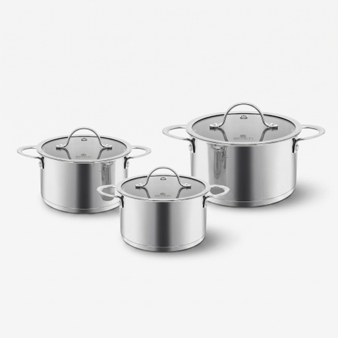 Bộ nồi Inox 304 Impact bonding Elmich EL2481 size 16,20,22cm