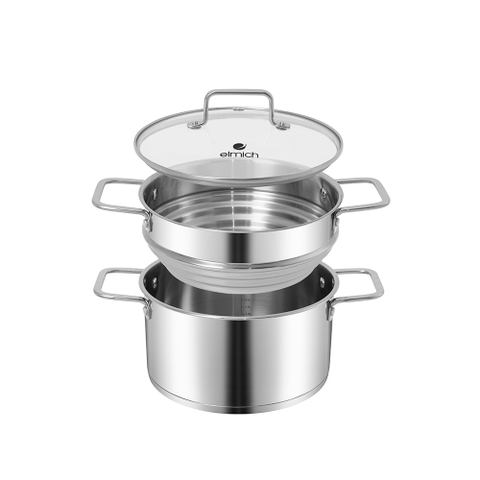 Bộ nồi hấp inox impact bonding Elmich EL3104IN01 Size 24cm
